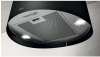 Elica JUNO-LED-BLK 50cm Wide Suspended Island Hood, Black A Rated