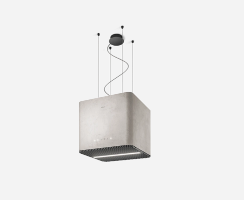 Elica PIX-CC 42cm Wide Suspended Island Hood - Grey - A Rated