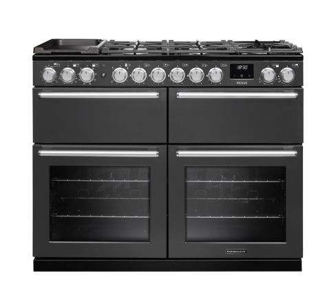 Rangemaster NEXB110DFPSLT/CM1 NEXUS BC 110cm Range Cooker Dual Fuel in Slate A Rated