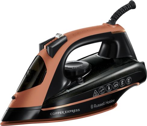 Russell Hobbs 23975 Copper Express Steam Iron - Black - Copper