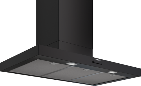 Siemens LC95BCC60B 90cm Wide Chimney Hood Black B Rated