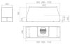 Elica CT-35-RM-120 113cm Wide Built In Hood - Stainless Steel A Rated, For Use With Remote Motor