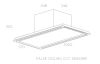Elica HILIGHT-GLS-30 100cm Wide Ceiling Integrated - White - A Rated