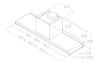 Elica LEVER-60 60cm Wide Built In Telescopic Hood - Stainless Steel B Rated