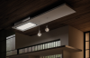 Elica LULL-AT-WW-DO 120cm Wide Ceiling Integrated - White Wood Finish - A Rated, Duct Out Version