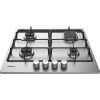 Hotpoint PPH60PFIXUK 60CM Flame Control Gas on Metal Hob - Stainless Steel