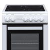 Statesman C050ESCW 50cm Wide Single Cavity Electric Cooker with Ceramic Hob in White