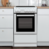 Statesman C050ESCW 50cm Wide Single Cavity Electric Cooker with Ceramic Hob in White
