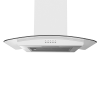 Statesman CGH160GS Curved Glass Chimney Cooker Hood, 60cm, Stainless Steel
