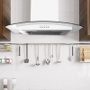 Statesman CGH160GS Curved Glass Chimney Cooker Hood, 60cm, Stainless Steel