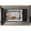Indesit MWI125GX Integrated 25 Litre Microwave and Grill in Black-Stainless Steel