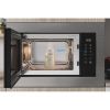 Indesit MWI125GX Integrated 25 Litre Microwave and Grill in Black-Stainless Steel