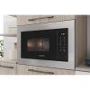 Indesit MWI125GX Integrated 25 Litre Microwave and Grill in Black-Stainless Steel