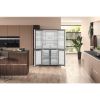 Hotpoint HQ9B2LG Total No Frost American Fridge Freezer with Multi-Temperature Compartment - Inox - 90CM - 594L