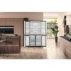 Hotpoint HQ9B2LG Total No Frost American Fridge Freezer with Multi-Temperature Compartment - Inox - 90CM - 594L