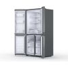 Hotpoint HQ9B2LG Total No Frost American Fridge Freezer with Multi-Temperature Compartment - Inox - 90CM - 594L