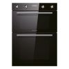Statesman BDM373BL Built-In Multifunctional Double Oven in Black