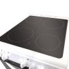 Statesman EDC50W 50cm Wide Double Oven Electric Cooker, 4 Zones in White