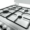 Statesman GDL60W2 Glass Lid Twin Oven Gas Cooker, 4 Gas Burners, 60cm Wide, White