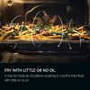 AEG GE7CP61FB Built In Electric Double Oven - Gloss Black with Steel Trim