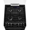AEG CGX1130ACB 55cm Gas Cooker with Double Oven In Black, A Rated