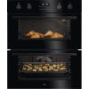 AEG OU5CU40K Built Under Double Over In Black A rated