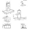 AEG DKB4951M 90cm Stainless Steel Chimney Intergrated Hood