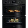 AEG OU5NU20B Built Under Double Oven in Black A Rated