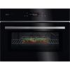 AEG GK7NK62FB Compact Combi Microwave Oven - Gloss Black with Steel Trim
