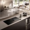 Elica NT-ONE-EVO 83cm Wide Venting 4 Zone Hob - White - A++ Rated with 1 Bridge Zones