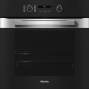 Miele H2861BP Pureline 76L Built-In Electric Single Oven with Pyrolytic Cleaning - Clean Steel - A+ Rated