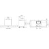 Elica SLK-ADV-PLS-B60 50cm Wide Built In Hood - Black/ Glass  A Rated