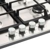 Belling BEL GHU603CI STA 60cm stainless steel 4 gas burners hob