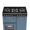 Stoves ST DX RCA RICH 90DF TWB Richmond Deluxe 90cm Dual Fuel Range Cooker in Twilight Blue A Rated