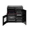Stoves ST DX RCA RICH 90EI RTY GAR Richmond Deluxe 90cm Induction Range Cooker in Garnet Red