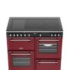 Stoves ST DX RCA RICH 100EI RTY GAR Richmond Deluxe 100cm Induction Range Cooker in Garnet Red