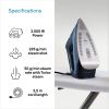 Braun SI7160BL exStyle 7 Pro SI7160BL, Steam Iron with FreeGlide 3D Technology, EloxalPlus Sole with Precision Tip, Vertical Steam Iron, 300ml Water Capacity, 3100W, Blue