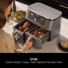 Ninja DZ400UK 9.5 litre MAX 6-in-1 Dual Zone Air Fryer - Gun Metal Grey