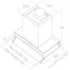 Elica BOX-AD-PLS-B-90 90cm Wide Built In Hood - Black A Rated
