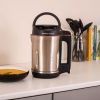 Hamilton Beach HBSM003J 3-in-1 Soup Maker, Smoothie Blender & Jam Maker, Silver- Black