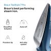 Braun SI7160BL exStyle 7 Pro SI7160BL, Steam Iron with FreeGlide 3D Technology, EloxalPlus Sole with Precision Tip, Vertical Steam Iron, 300ml Water Capacity, 3100W, Blue