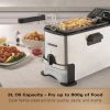 Hamilton Beach HB189PDF 3L Deep Fat Fryer in Silver