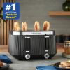 Russell Hobbs 26770 Bronte Matte Black 4 Slice Toaster