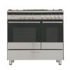 Fisher and Paykel OR90L7DBGFX1 90cm Series 7 Contemporary 5 Burner Dual Fuel Range Cooker - Stainless steel
