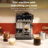 Ninja ES301UK Luxe Café MINI Bean to Cup Espresso Machine - Black/ Silver