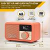 Roberts-Radio REV-PETITE2PO Revival Petite 2 DABs Radio Pop Orange