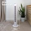 igenix DF0035T Tower Fan, Oscillating, 7.5 Hour Timer, 29 Inch, White