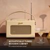 Roberts-Radio RD70PC Revival RD70 FM/DAB/DAB+ Digital Radio with Bluetooth, Pastel Cream