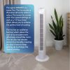 igenix DF0035T Tower Fan, Oscillating, 7.5 Hour Timer, 29 Inch, White