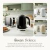 Swan SK19026BLK Solace 1.7 Litre 3kw Cordless Kettle In Black